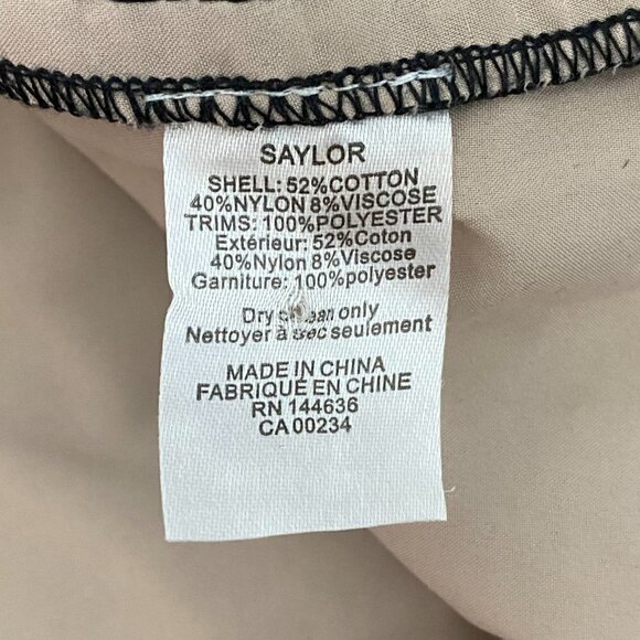 Saylor Jasmyn Long Sleeve Coated Lace Top Black - Picture 12 of 13